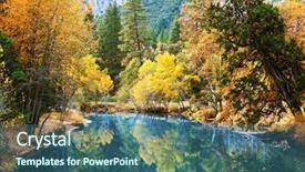  Presentation with barn wood autumn apples - PPT layouts featuring woodland forest - autumn in sierra nevade background and a ocean colored foreground