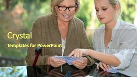  Presentation with woodland - Presentation enhanced with woodland games - card tricks background and a tawny brown colored foreground