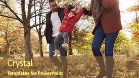  Presentation with woodland - Audience pleasing PPT layouts consisting of woodland games - young girl on autumn walk backdrop and a  colored foreground