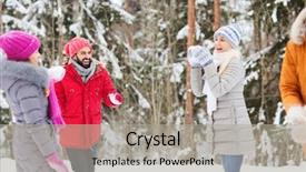  Presentation with forest winter - Amazing PPT layouts having woods games - christmas season friendship and people backdrop and a light gray colored foreground