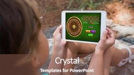  Presentation with roulette - Cool new presentation theme with woods games - online roulette game against girl backdrop and a tawny brown colored foreground