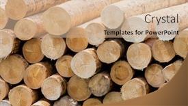  Presentation with woodworking - Presentation theme featuring woodworking-industry-in-alps-italy background and a soft green colored foreground