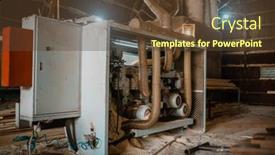  Presentation with woodworking - Cool new presentation with woodworking-machine-in-sawdust-nobody backdrop and a tawny brown colored foreground