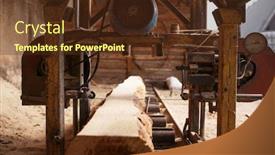  Presentation with lumber - Presentation having woodworking-machine-nobody-lumber-industry background and a tawny brown colored foreground