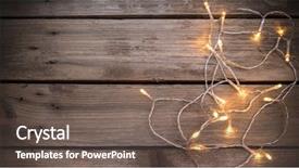  Presentation with led lights - Audience pleasing presentation consisting of woody - christmas led lights on aged backdrop and a gray colored foreground