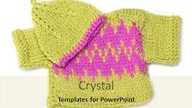  Presentation with wool - Beautiful theme featuring wool-handmade-wear-for-toys backdrop and a yellow colored foreground