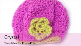 Presentation with wool - Beautiful presentation design featuring wool handmade wear hat for toys and kids backdrop and a lilac colored foreground