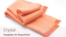  Presentation with orange - Amazing slide deck having woolen-cashmere-soft-orange-scarf backdrop and a lemonade colored foreground