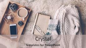  Presentation with weekend - Colorful slide set enhanced with woolen socks and open book backdrop and a mint green colored foreground