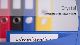  Presentation with administration - Amazing slide set having eduaction - word administration on blue business backdrop and a light gray colored foreground