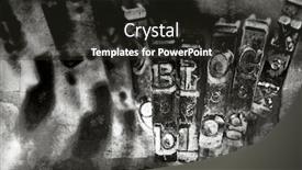  Presentation with blog - Colorful slide deck enhanced with word-blog-with-old-typwriter backdrop and a dark gray colored foreground