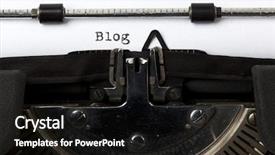  Presentation with blog - PPT theme enhanced with word blog written with old background and a wine colored foreground