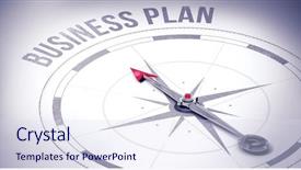  Presentation with business plan cover page images - Audience pleasing slide deck consisting of word business plan against compass backdrop and a  colored foreground