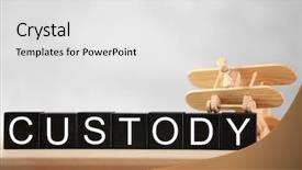  Presentation with black family - Beautiful presentation featuring word custody made of black backdrop and a white colored foreground