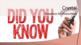  Presentation with marker - PPT theme with word did you know background and a lemonade colored foreground