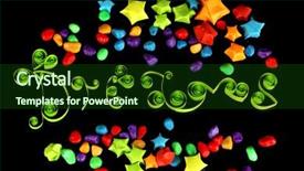  Presentation with black stars - Amazing slide deck having word dreams with colorful paper stars with dreams isolated on black backdrop and a tawny brown colored foreground