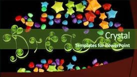  Presentation with black stars - Cool new presentation design with word dreams with colorful paper stars with dreams isolated on black backdrop and a tawny brown colored foreground