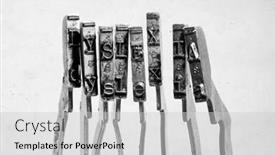  Presentation with dyslexia - PPT theme with word dyslexia with old typewriter background and a light gray colored foreground