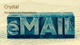  Presentation with lead - Cool new slides with electronic signature - word e-mail in lead letters backdrop and a cream colored foreground