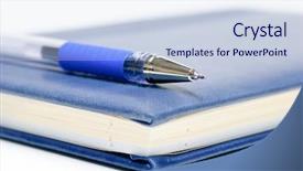  Presentation with planner - Cool new theme with word education book - pocket planner and pen isolated backdrop and a lemonade colored foreground