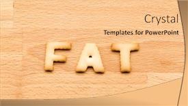  Presentation with fat - Presentation theme consisting of word-fat-cookie-over background and a lemonade colored foreground