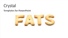  Presentation with biscuit - Slide set enhanced with word fats biscuit isolated on white background background and a white colored foreground