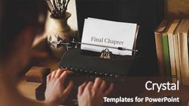  Presentation with final - Amazing PPT layouts having word final chapter against young backdrop and a tawny brown colored foreground