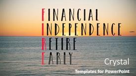  Presentation with acronym - Beautiful slide set featuring word-fire-acronym-for-financial backdrop and a gray colored foreground