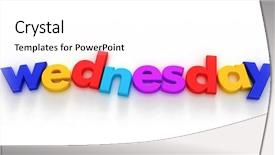  Presentation with letter - Presentation theme with word formed with colorful letter background and a  colored foreground