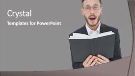  Presentation with word god - Slides enhanced with word god - digital composite of portrait background and a gray colored foreground