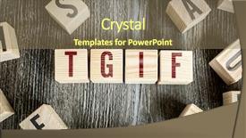 Presentation with tgif - Amazing presentation theme having word god - wooden blocks with the text backdrop and a coral colored foreground