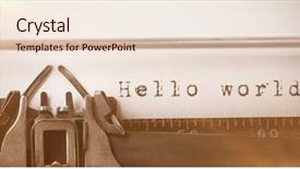  Presentation with work the word in your life - PPT layouts having word hello against close-up background and a lemonade colored foreground