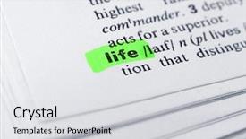  Presentation with marker - Presentation theme with word-highlighted-with-green-marker background and a light gray colored foreground