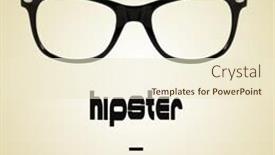  Presentation with plastic - Cool new presentation with word-hipster-and-a-black backdrop and a cream colored foreground