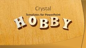  Presentation with letters - Presentation enhanced with word-hobby-by-wooden-letters background and a yellow colored foreground