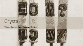  Presentation with old - Amazing slide set having word-how-with-old-typwriter backdrop and a mint green colored foreground