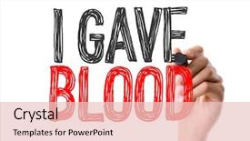 Presentation with blood - Cool new slides with word i gave blood backdrop and a lemonade colored foreground