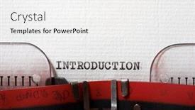  Presentation with introduction - Colorful presentation design enhanced with word-introduction-written backdrop and a white colored foreground