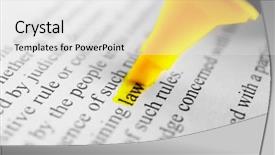  Presentation with law - Cool new theme with word law highlighted backdrop and a white colored foreground
