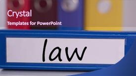  Presentation with business proposal blue - Beautiful slide set featuring word law on blue business backdrop and a tawny brown colored foreground