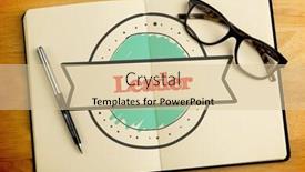  Presentation with leader - Amazing slides having word leader and banner drawing against overhead of open notebook with pen and glasses backdrop and a lemonade colored foreground