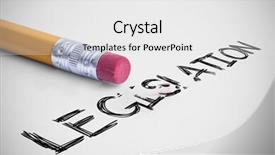  Presentation with legislative - Slide set enhanced with legislative - word legislation against pencil background and a white colored foreground