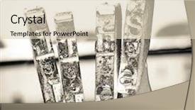  Presentation with old - Audience pleasing slides consisting of word lied wit old typwriter backdrop and a lemonade colored foreground