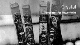  Presentation with old - Slide deck featuring word-lied-wit-old-typwriter background and a gray colored foreground