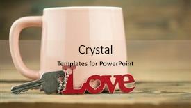  Presentation with love heart - Audience pleasing slides consisting of word love has red lettering backdrop and a lemonade colored foreground