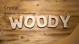  Presentation with building blocks - Audience pleasing PPT layouts consisting of word made with building block backdrop and a yellow colored foreground