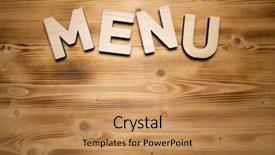  Presentation with wooden building blocks - PPT layouts enhanced with word made with building block background and a gold colored foreground