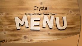  Presentation with wooden building blocks - Audience pleasing presentation theme consisting of word made with building block backdrop and a coral colored foreground