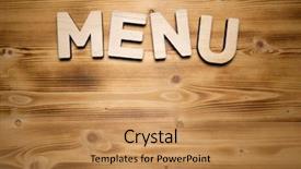  Presentation with wooden building blocks - Colorful presentation theme enhanced with word made with building block backdrop and a gold colored foreground