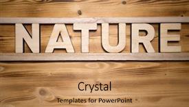  Presentation with wooden building blocks - Audience pleasing presentation consisting of word made with building block backdrop and a coral colored foreground